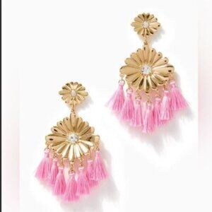STOCKING STUFFER🎄NWT - LILLY PULITZER EARRINGS-MANDEVILLA BABY! PINK